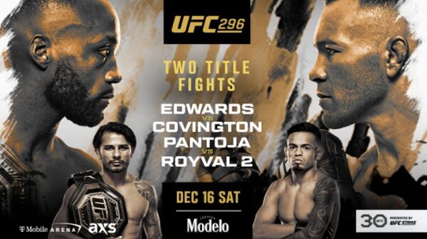 Watch UFC 296: Edwards vs Covington PPV 12/16/23 – 16 December 2023