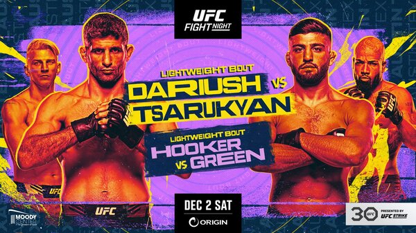 Watch UFC Fight Night: Dariush vs Tsarukyan 12/2/23 – 2 December 2023