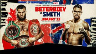Watch TopRank Boxing Beterbiev vs Smith 1/13/24 – 13 January 2024