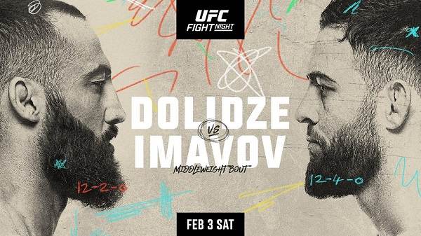 Watch UFC Fight Night: Dolidze vs Imavov 2/3/24 – 3 February 2024
