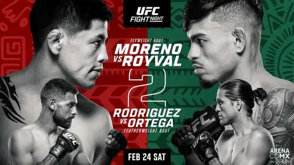 Watch UFC Fight Night: Moreno vs Royval 2 2/24/24 – 24 February 2024