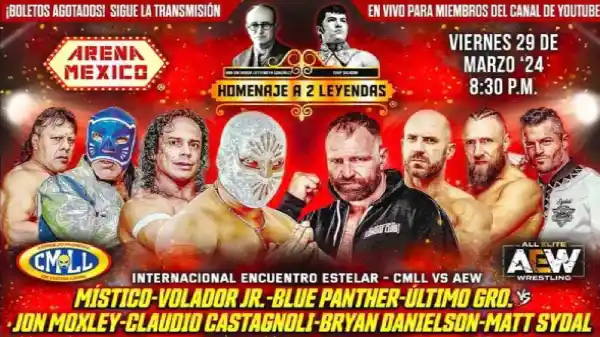 Watch CMLL HOMENAJE A DOS LEYENDAS 2024 PPV 3/29/24 – 29 March 2024