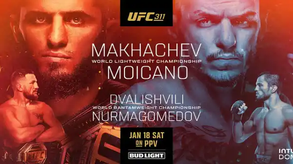 Watch UFC 311: Makhachev vs Moicano PPV 1/18/25 – 18 January 2025
