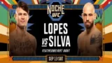 Noche UFC Lopes vs Silva 9/13/25 – 13th September 2025