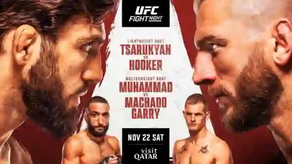 UFC FN Tsarukyan vs Hooker 11/22/25 – 22nd November 2025